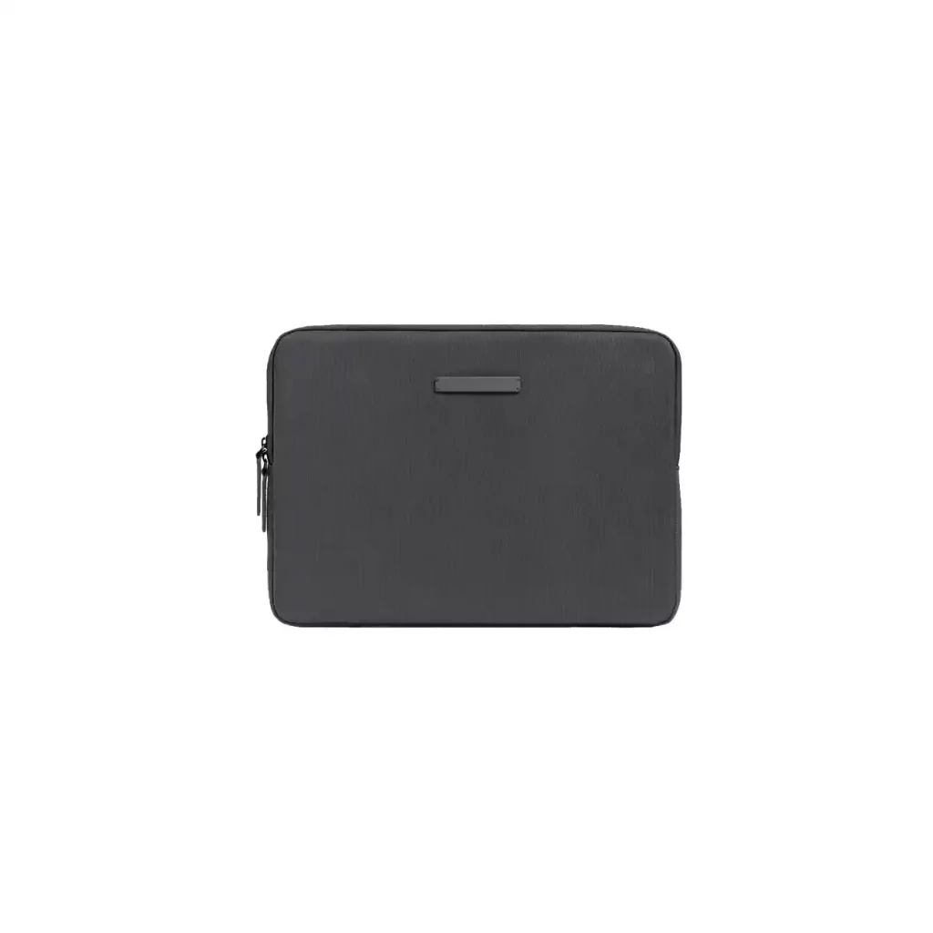 Graphite color laptop sleeve with zippered closure (1)