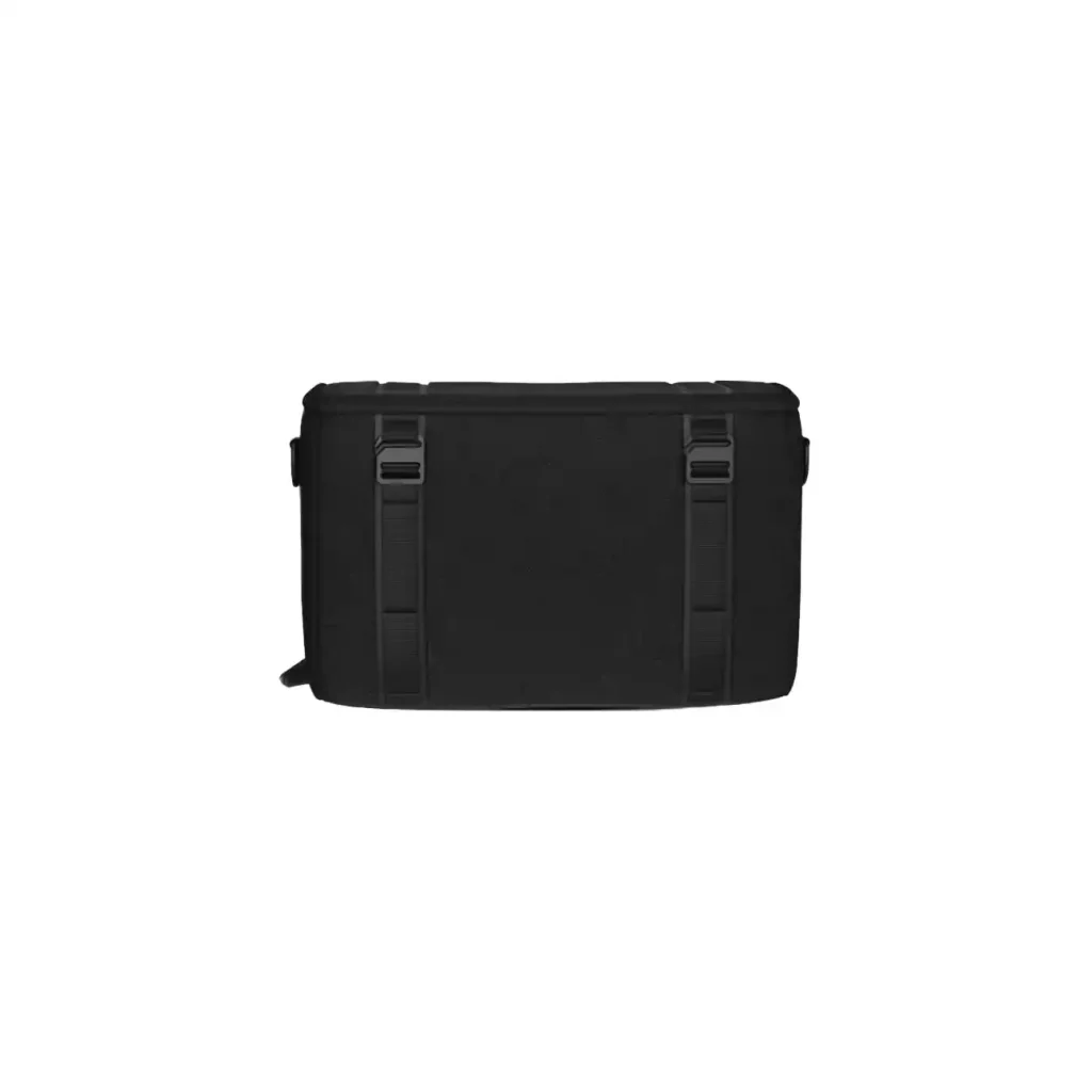 Black rectangular camera bag with a sleek design (1)