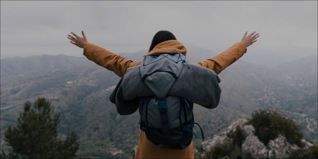 women backpacker
