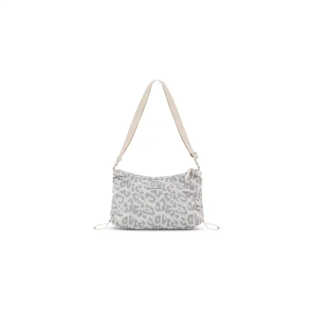 Leopard pattern printing tote bag with crossbody handle (1)