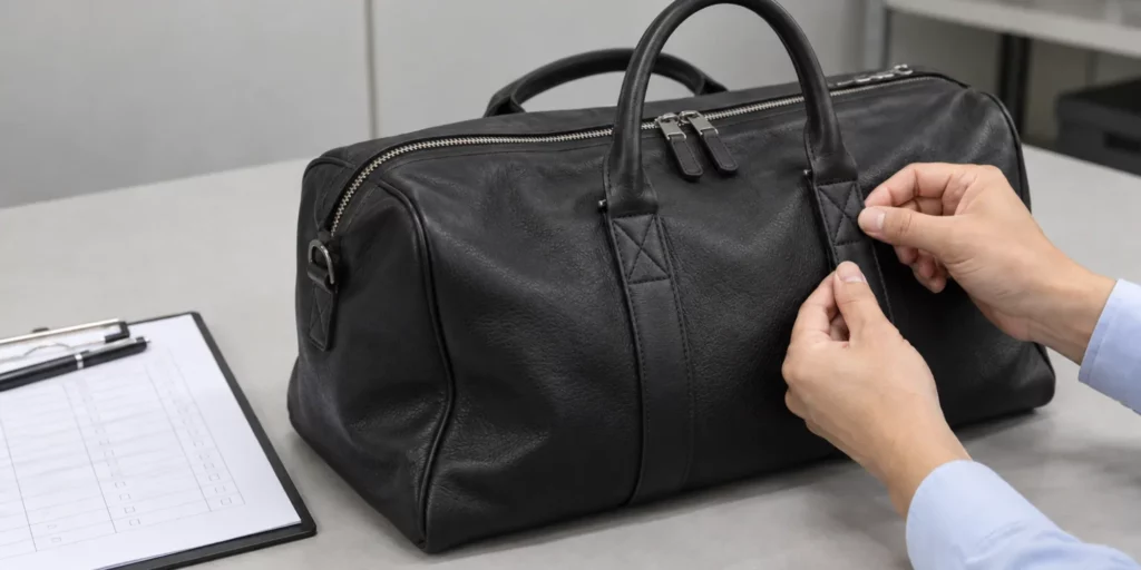 Manufacturer Quality Inspection and AQL Checklist for Luxury Travel Bags