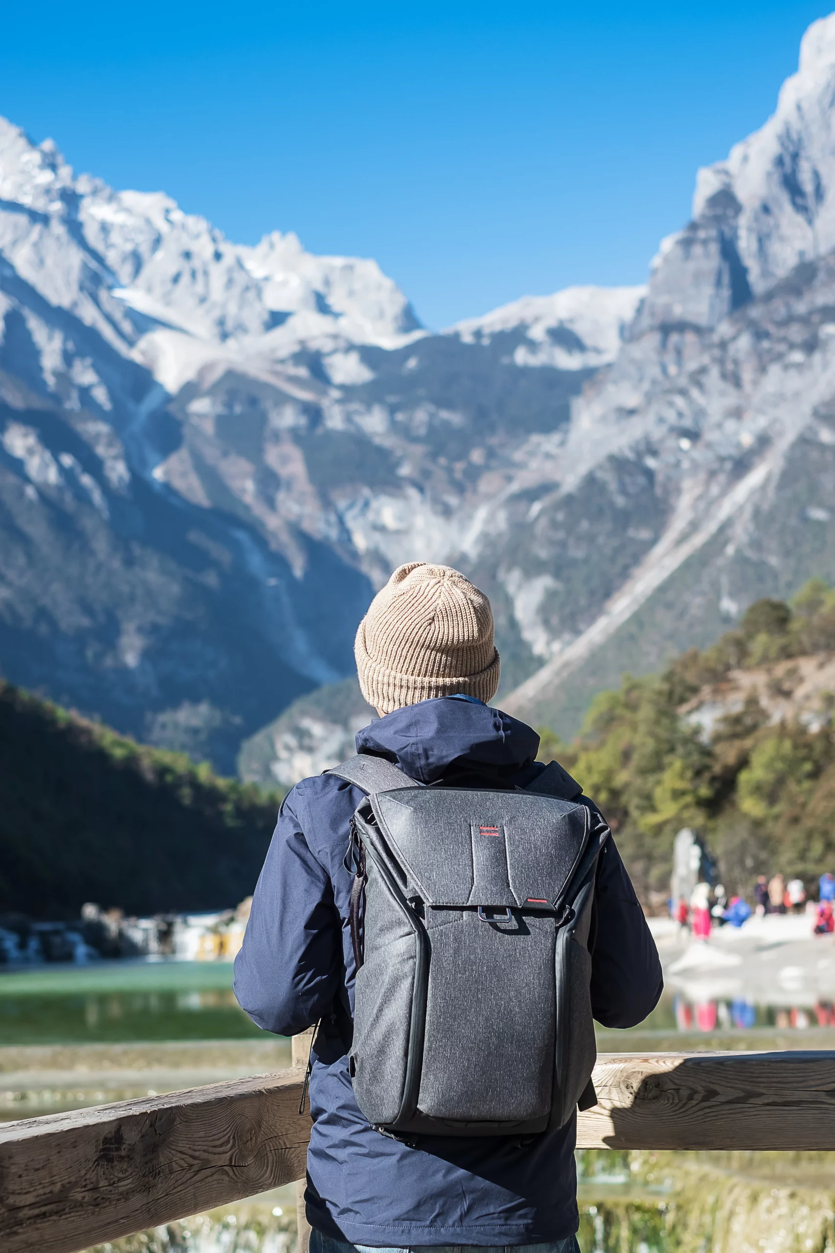 young-man-traveler-carry-a-travel backpack